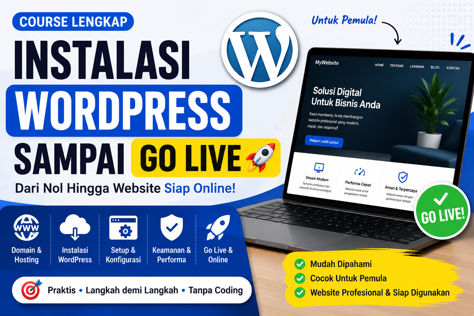 Instalasi WordPress Sampai Go Live